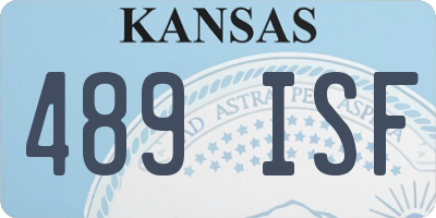 KS license plate 489ISF