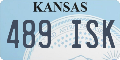 KS license plate 489ISK