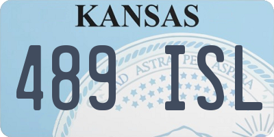 KS license plate 489ISL