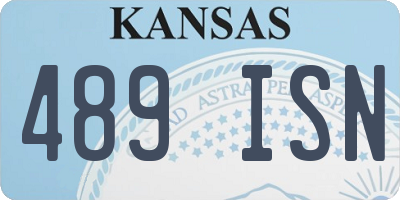 KS license plate 489ISN