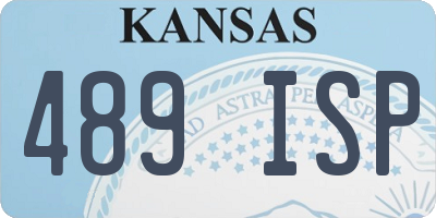 KS license plate 489ISP