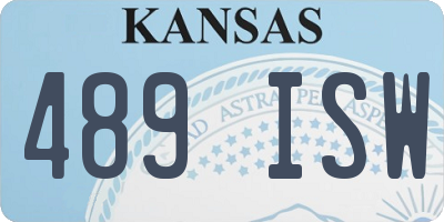 KS license plate 489ISW