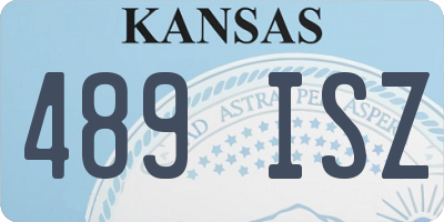 KS license plate 489ISZ