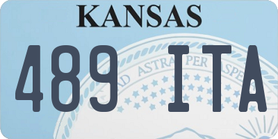 KS license plate 489ITA