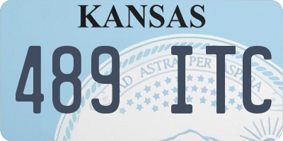 KS license plate 489ITC