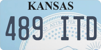 KS license plate 489ITD