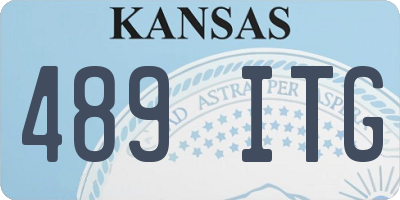 KS license plate 489ITG