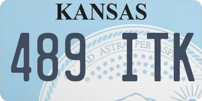 KS license plate 489ITK