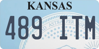KS license plate 489ITM