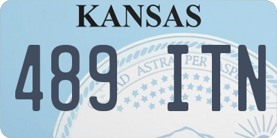 KS license plate 489ITN