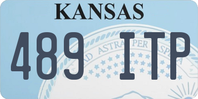 KS license plate 489ITP