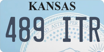 KS license plate 489ITR