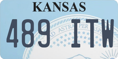 KS license plate 489ITW
