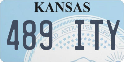 KS license plate 489ITY