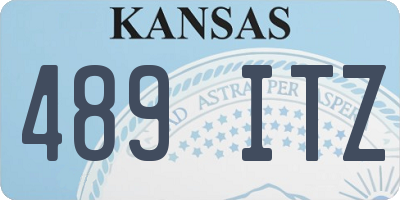 KS license plate 489ITZ