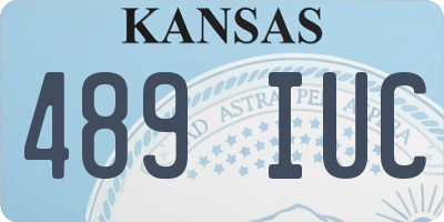 KS license plate 489IUC