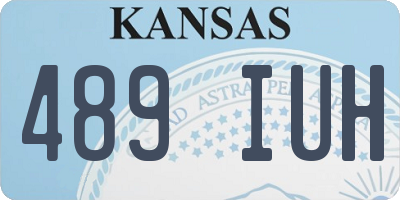 KS license plate 489IUH