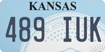 KS license plate 489IUK