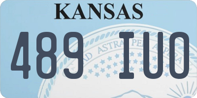 KS license plate 489IUO