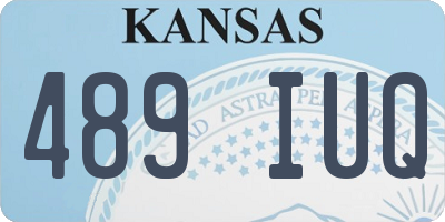 KS license plate 489IUQ