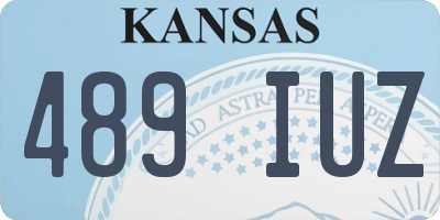 KS license plate 489IUZ
