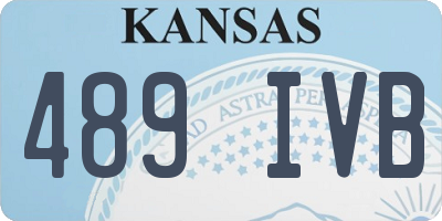 KS license plate 489IVB