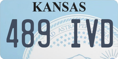 KS license plate 489IVD