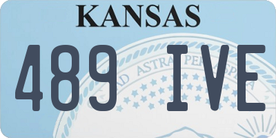 KS license plate 489IVE
