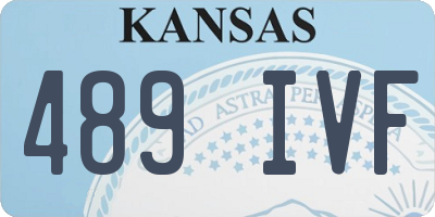 KS license plate 489IVF