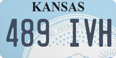 KS license plate 489IVH