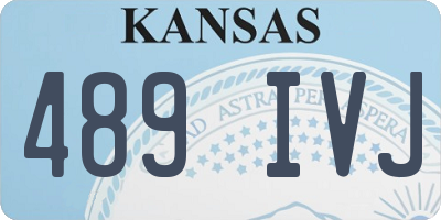 KS license plate 489IVJ