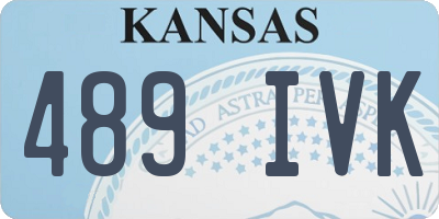 KS license plate 489IVK
