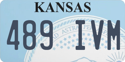 KS license plate 489IVM