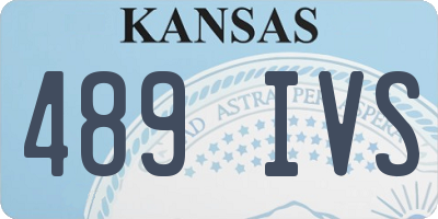 KS license plate 489IVS