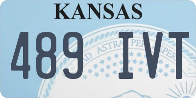 KS license plate 489IVT