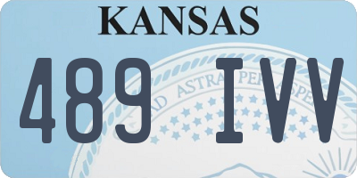 KS license plate 489IVV