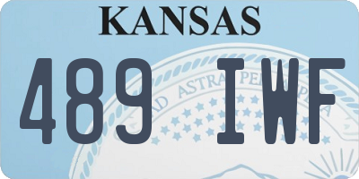 KS license plate 489IWF