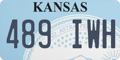 KS license plate 489IWH
