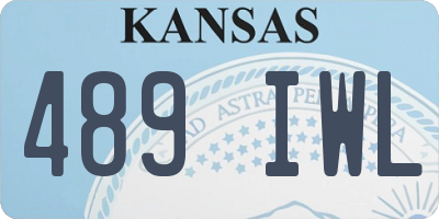 KS license plate 489IWL