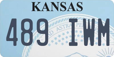 KS license plate 489IWM