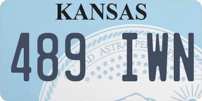 KS license plate 489IWN