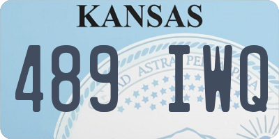 KS license plate 489IWQ