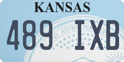 KS license plate 489IXB
