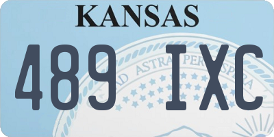KS license plate 489IXC