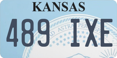 KS license plate 489IXE