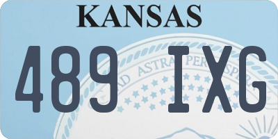 KS license plate 489IXG