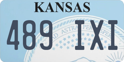 KS license plate 489IXI
