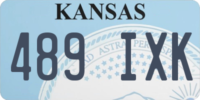 KS license plate 489IXK