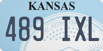 KS license plate 489IXL
