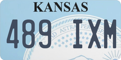 KS license plate 489IXM